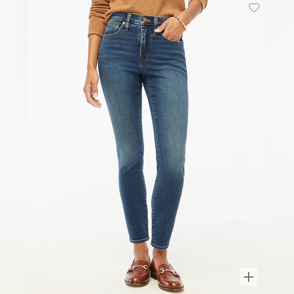 J. Crew Factory 9" mid-rise skinny jean in signature stretch•size 24 •NWOT•CB395